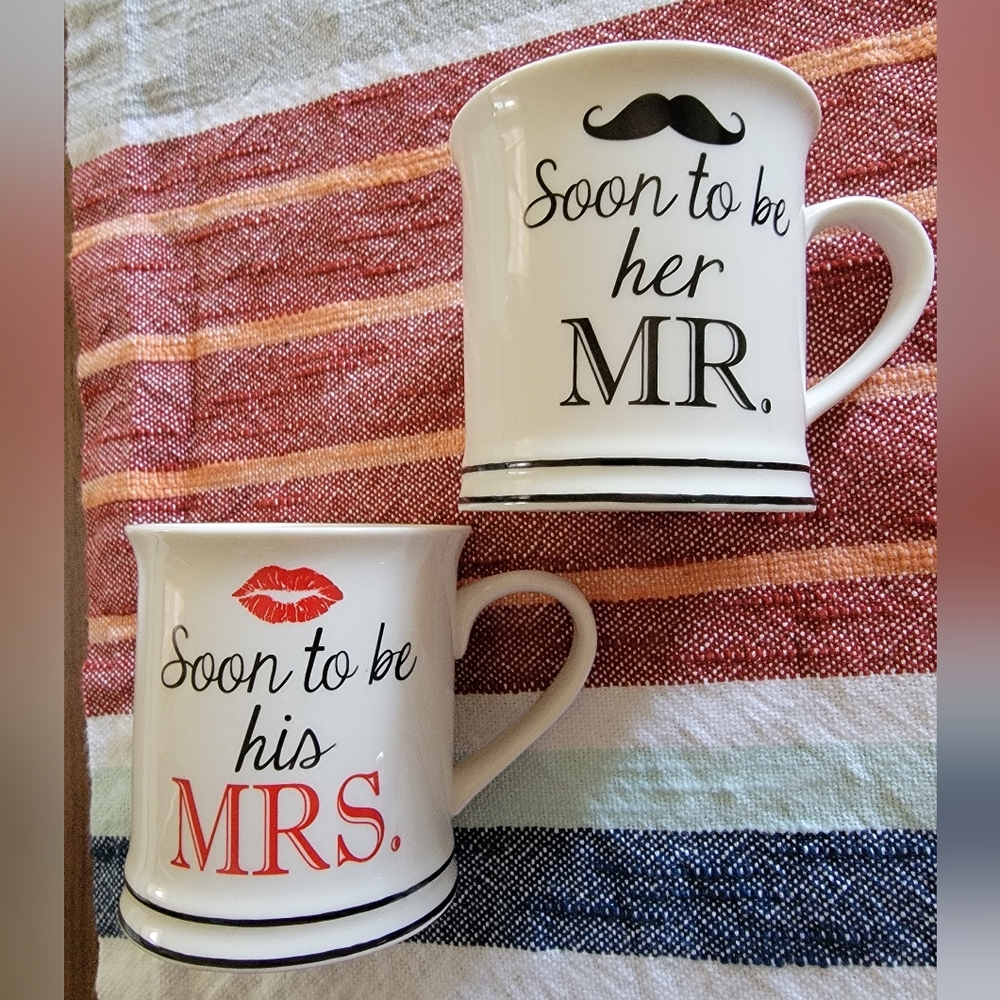 **SOLD** Soon to be Mr. and Mrs. Engagement Wedding Mug set